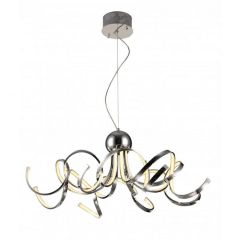 Sunlight Φωτιστικό Οροφής Led Μεταλλικό Χρώμιο Ø80 LMD5859-8