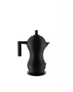 Alessi PULCINA Καφετιέρα Espresso Αλουμινίου Μαύρη 0,15Lt/3 Φλυτζάνια