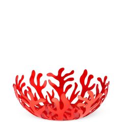 Alessi MEDITERRANEO Φρουτιέρα Ανοξείδωτη Κόκκινη Φ29 Εκ.