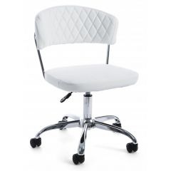 Bizzotto Nausica Καρέκλα Γραφείου Pu Λευκή 53x55x81