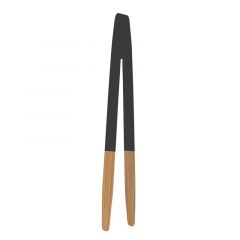 Pebbly Λαβίδα Για Τοστ Από Bamboo Natural/Ανθρακί 24 Εκ.
