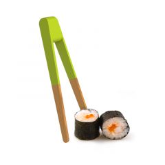 Pebbly Λαβίδα Για Sushi Από Bamboo Natural/Πράσινη 15 Εκ.
