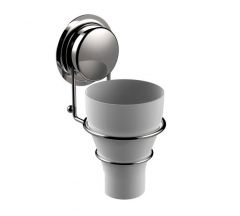 Sealskin ELEMENTALS Ποτήρι Οδοντόβουρτσας Επιτοίχιο Με Βεντούζα 16,7 Εκ. I Chrome/White