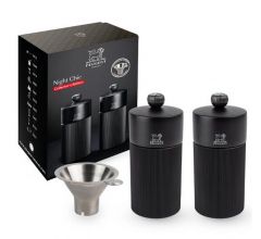 Peugeot LINE Μύλος Αλατιού/Πιπεριού Ξύλινος Σετ 2 Τμχ 12 Εκ. - Night Chic