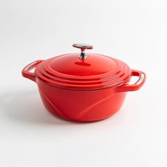 Lodge USA Enamel™ Κατσαρόλα-Γάστρα Μαντεμένια Εμαγιέ 4,2 Lt Ι Cherry On Top