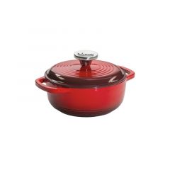 Lodge Κατσαρόλα Μαντεμένια Εμαγιέ 1,4 Lt Ι Red