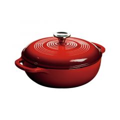 Lodge Κατσαρόλα Μαντεμένια Εμαγιέ 2,8 Lt Ι Red