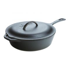 Lodge Βαθύ Τηγάνι Μαντεμένιο Με Καπάκι 4,73 Lt