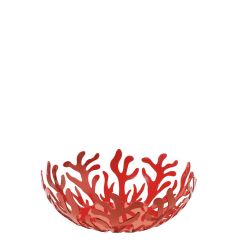 Alessi MEDITERRANEO Φρουτιέρα Ανοξείδωτη Κόκκινο Φ25 Εκ.