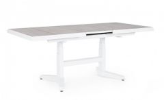 Bizzotto Robert Επεκτεινόμενο Τραπέζι Φαγητού Κεραμικό Λευκό 143-183x88x53-75