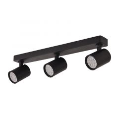 Zambelis Lights Τρίφωτο Σποτ Μεταλλικό Μαύρο Ματ S106