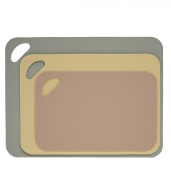 Day Επιφάνειες Κοπής Μπεζ/Κίτρινη/Πράσινη Σετ 3 Τμχ 38x29 Εκ.