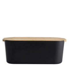 Day Ψωμιέρα Πλαστική/Bamboo Μαύρη 33x18,5x12 Εκ.