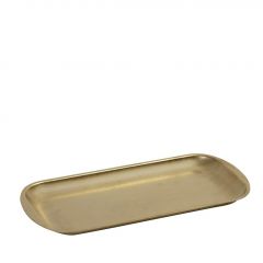 Espiel Snow Gold Πιατέλα Σερβιρίσματος Ανοξείδωτη Χρυσή 41x23x1,5 Εκ. Κωδικός: FEV210