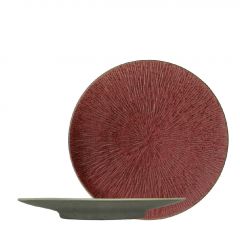 Espiel Soul Πιάτο Ρηχό Stoneware Κόκκινο Φ25,8x2,5 Εκ. Κωδικός: NIC804K4