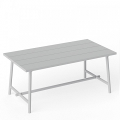 Fatboy Fred's Medium Τραπέζι Εξωτερικού Χώρου Αλουμινίου 170x90x76 I Light Grey