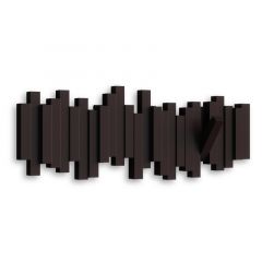 Umbra Κρεμάστρα Τοίχου 5 Θέσεων Abs Καφέ Sticks 49,2x2,9x18,1