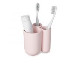 Umbra Τριπλή Θήκη Για Οδοντόβουρτσες Abs Ροζ Touch 9,5x8,2x10,2