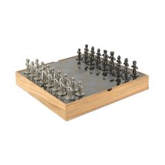 Umbra Σκάκι Μεταλλικό/Ξύλινο Natural Buddy 35,6x35,6x11,4