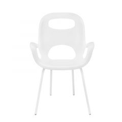 Umbra Καρέκλα Πλαστική/Μεταλλική Λευκή Oh 61x61x86,4