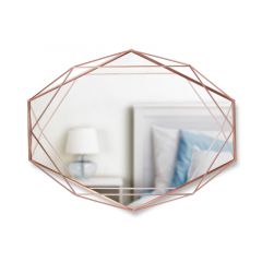 Umbra Καθρέπτης Τοίχου Μεταλλικός Χάλκινος Prisma 57,2x9,5x43,2