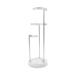 Umbra Σταντ Κοσμημάτων Resin Λευκό/Νίκελ Ματ Tesora 14,7x14,7x41,3