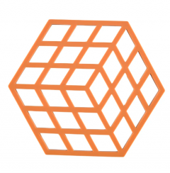 Zone Denmark Σουπλά Για Ζεστά Σκεύη Σιλικόνης 16x14 - Cube Orange