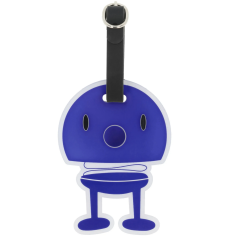 Hoptimist Ετικέτα Για Αποσκευές (Bag Τag) Σιλικόνης 10,5x8 Εκ. Blue