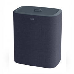 Joseph Joseph TOTA TRIO Καλάθι Απλύτων 3 Θέσεων Υφασμάτινο Μαύρο/Μπλε 90 Lt