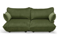 Fatboy Sumo - Τριθέσιος Καναπές Βελούδινος 210x108x90 I Deep Green