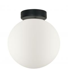 Viokef Πλαφονιέρα Λευκή/Μαύρη Δ20 Stone 4237000