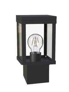 Viokef Στήλος Εξωτερικού Χώρου Αλουμινίου Μαύρος 26 Εκ. Keros 4255000