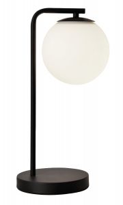 Viokef Επιτραπέζιο Φωτιστικό Γυάλινο/Μεταλλικό Μαύρο Danae 4219301