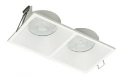 Viokef Δίφωτο Χωνευτό Σποτ Μεταλλικό Λευκό Fino 4225100