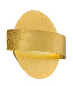 Viokef Φωτιστικό Τοίχου Led Μεταλλικό Χρυσό Koben 4217000
