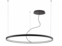 Viokef Φωτιστικό Οροφής Led Μεταλλικό Μαύρο Δ116 3000K Verdi 4224400