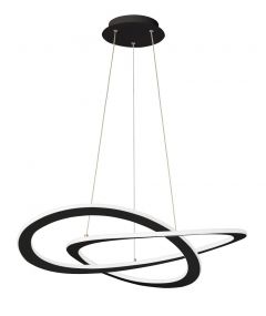 Viokef Φωτιστικό Οροφής Led Μεταλλικό Μαύρο Charlie 4235800