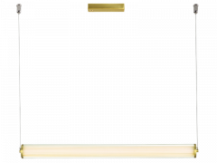 Viokef Φωτιστικό Οροφής Ράγα Led Γυάλινο Λευκό/Χρυσό Frida 4237800