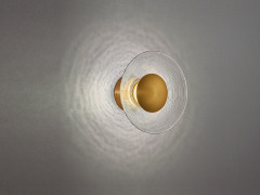 Viokef Απλίκα Led Γυάλινη/Μεταλλική Χρυσή Glamour 4241100