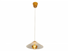 Viokef Φωτιστικό Οροφής Led Γυάλινο/Μεταλλικό Χρυσό Glamour 4241200