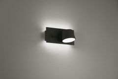 Viokef Απλίκα Led Μεταλλική Μαύρη Sam 4243400