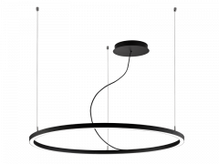 Viokef Φωτιστικό Οροφής Led Μεταλλικό Μαύρο Δ90 3000K Verdi 4224100