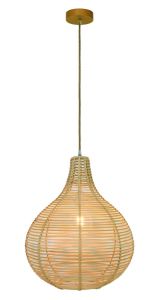 Viokef Φωτιστικό Οροφής Ρατάν Natural O30 Bolita 4227800