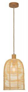 Viokef Φωτιστικό Οροφής Ρατάν Natural Bell 4218200