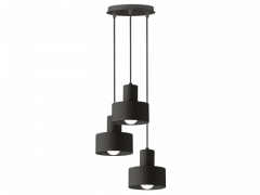 Viokef Φωτιστικό Οροφής Μεταλλικό Μαύρο Norton 4185001