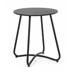 Bizzotto Wissant Βοηθητικό Τραπέζι Εξωτερικού Χώρου Μεταλλικό Μαύρο 40x40x45