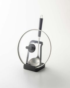 Yamazaki Βάση Εργαλείων Κουζίνας Μεταλλική Μαύρη Tower 10x10x15