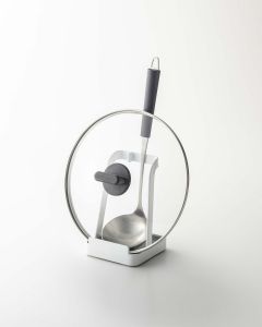 Yamazaki Βάση Εργαλείων Κουζίνας Μεταλλική Λευκή Tower 10x10x15