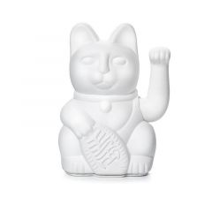 Donkey Διακοσμητική Γάτα Πλαστική Λευκή Lucky Cat 8,5x10,5x15