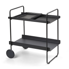Zone Denmark Τρόλεϊ Μπαρ Μεταλλικό 60,6x40,5x66,4 - A-Cocktail Trolley Black